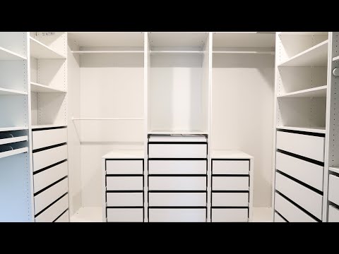 Part of a video titled Installing an IKEA Pax Closet - YouTube