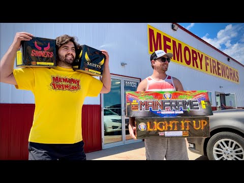 LIGHTING SOME BIG NOISY BOYS FIREWORKS BEFORE THE 4TH