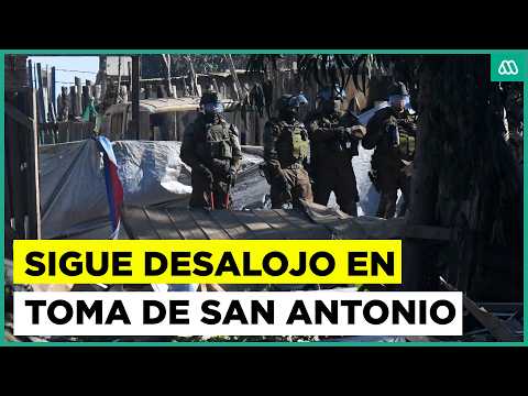 Desalojo en San Antonio: Intervención policial en la megatoma