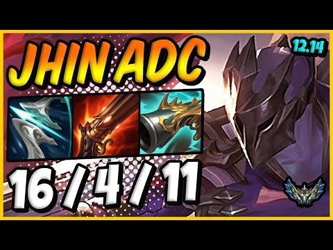 Jhin ADC vs Draven / KR Challenger / Patch 12.14 / Season 12 [ 16 / 4 / 11 ] ❌