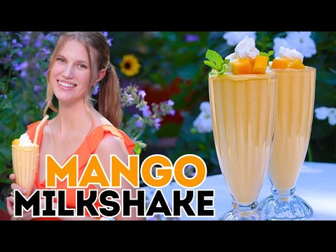 BEST Mango Milkshake 🥭 How to make recipe