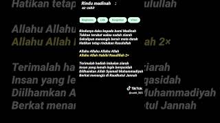 Download lagu rindu madinah#lirik sholawat mp3