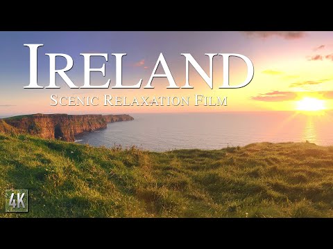 IRELAND 4K Scenic Relaxation Film | 🇮🇪 Irish Drone Video | Físeán Drone 4K na hÉireann,