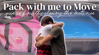 Prep & Pack with me to MOVE to the USA + Long Distance Relationship Reunion Surprise after 2 months!