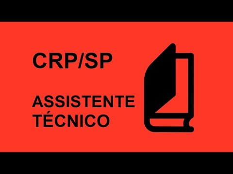 Concurso CRP/SP Edital 2016: Apostila Assistente Técnico