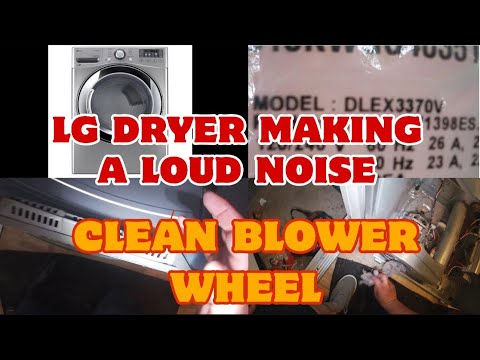 How to Fix LG Dryer Making Loud Noise During Cycle | Model DLEX3370V