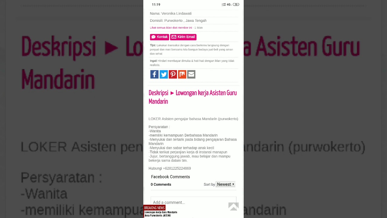 Lowongan Kerja Guru Mandarin