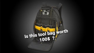 The best Construction and handyman tool bag, Dewalt tool pack review"Amazon link in description"