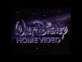 Walt Disney Home Video Logo With Announcer 2 Walt Disney Home Video Logo RARE 1990