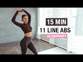 15 MIN SEXY AB WORKOUT - Get 11 Line Abs & Obliques