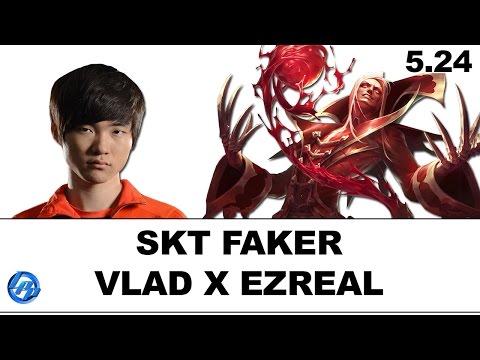 SKT Faker - Vladimir vs Ezreal - Kr SoloQ