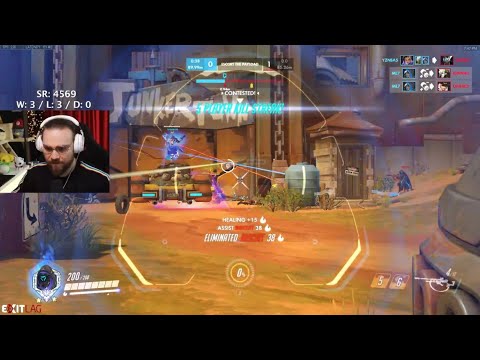 Overwatch Ana God mL7 Road To Rank 1 Spot As Ana -Insane Positioning-