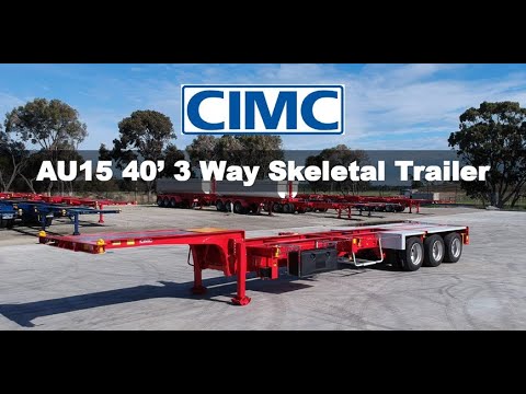 CIMC AU15 40’ 3 WAY DROP DECK SKEL TRAILER