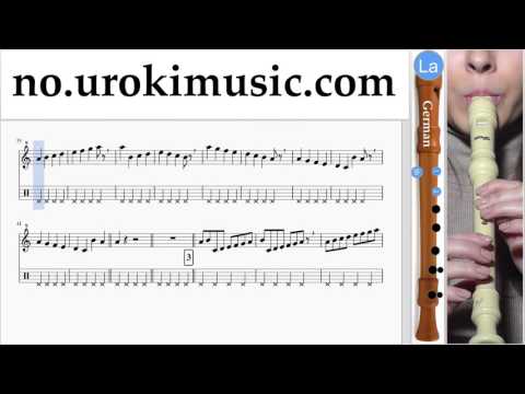 Lær å Spille Blokkfløyte (Tysk) Calvin Harris ft. Rihanna - This Is What You Came For Melodi