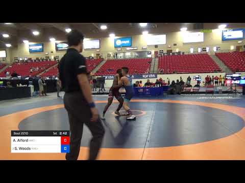 2018 Marine Corps US Open/UWW Junior Greco Roman 82 Con Semis - Ahmed (AJ) Alford (NMC-RTC) Vs. Sp