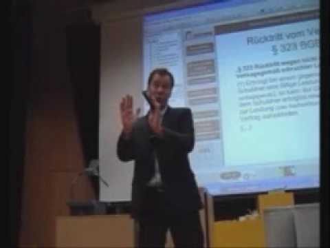 Schuldrecht 8 a: Der Rücktritt vom Vertrag in § 323 BGB