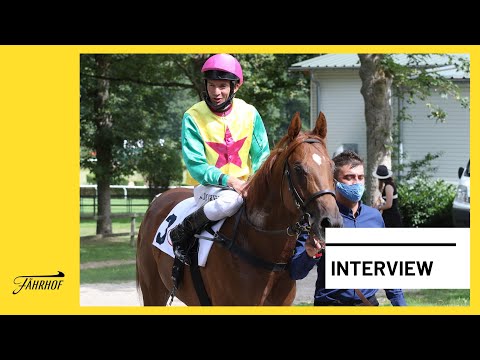 Düsseldorf: Interview mit Jockey Adrie de Vries nach dem Sieg mit dem Fährhofer DER PRINCE