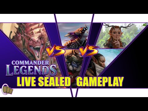 Commander Legends Sealed Gameplay || The Commander Crew || Magic The Gathering