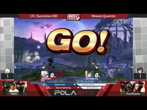 CFL Smackdown 100 WiiU - KuroKagami (Bayonetta) vs Xmas (Mewtwo) - Winners Quarters
