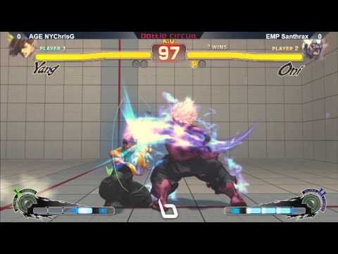 SSF4AE @ NLBC #42 - AGE NYChrisG (Yang) vs EMP Santhrax (Oni) - GRAND FINALS