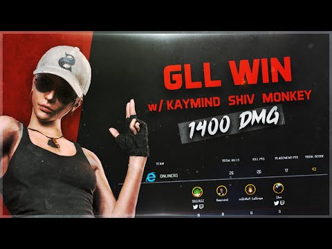 INSANE WIN GLL DAILY WITH : Shiv,Kaymind and Monkey. - TOP 1  / 5 kills / 1k4 dmg against pro player