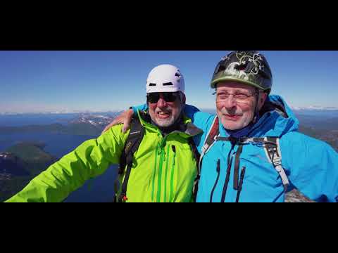 Two old friends climbing Stetind - Iconic national mountain of Norway