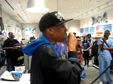 Planet Asia Freestyle @ ADIDAS store w/ Semp on the 1s & 2s