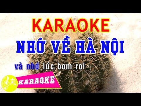 Nhớ Về Hà Nội Karaoke || Beat Chuẩn
