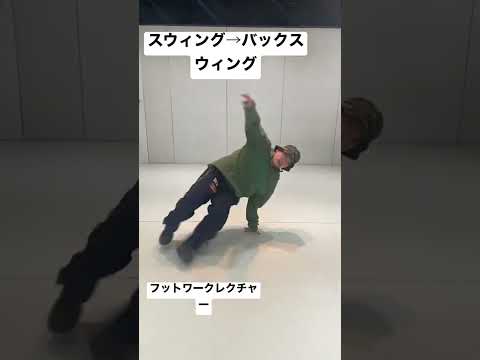 スウィング→バックスウィングの流れです🌟　#shorts #bboy #footwork #フットワーク #フットワーク講座