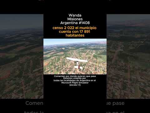 Wanda, Misiones desde el Microsoft Flight Simulator #wanda #misiones #msfs #argentina