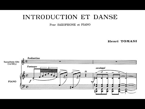 Henri Tomasi - Introduction et Danse for saxophone and piano (with score)