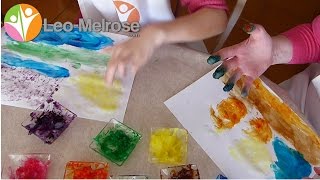 Recette de peinture au doigt avec les ingrédients de votre cuisine