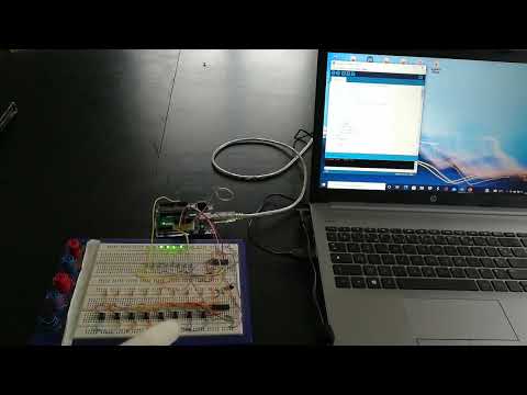 Autre exemple d'utilisation d'un 74HC595 et d'un 74HC165