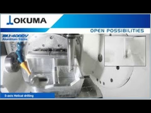 Вертикальный фрезерный пятиосевой обрабатывающий центр с ЧПУ OKUMA MU-4000V-L - Видео c Youtube №1
