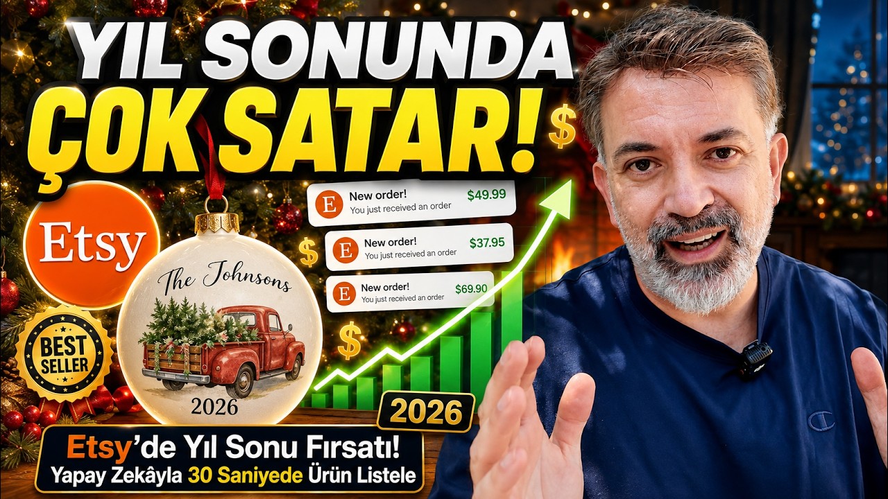 Etsy’de Yıl Sonu Fırsatı! Yapay Zekâyla 30 Saniyede Ürün Listele #SellerBowl