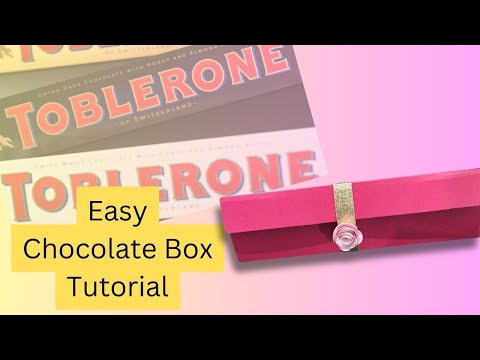 Triangular Toblerone chocolate box tutorial | Minis Craft Boutique