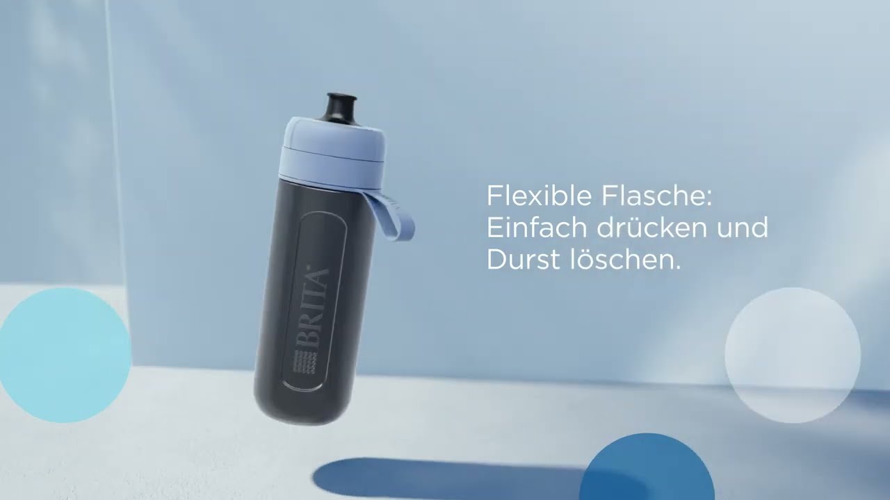 BRITA Sport Wasserfilterflasche Active dunkelblau 0.6 L