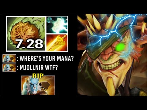 CRAZY STYLE Mjollnir Bristleback vs Mana Drain Silver Edge + Vessel Are Hard To Stop EE 7.28 Dota 2