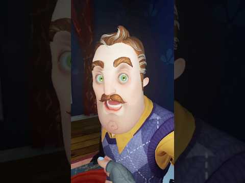 I woke up the Neighbor and he got ANGRY 😨 #vr #helloneighbor #shorts