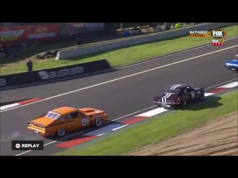 Midgley Crashes & Freestone Spins Race 3 | Touring Car Masters  - Bathurst 2016