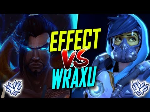 INSANE TRACER EFFECT VS RANK 1 HANZO GOD WRAXU [ OVERWATCH TOP 500 SEASON 5 ]