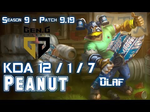 Gen Peanut OLAF vs REK'SAI Jungle - Patch 9.19 KR Ranked