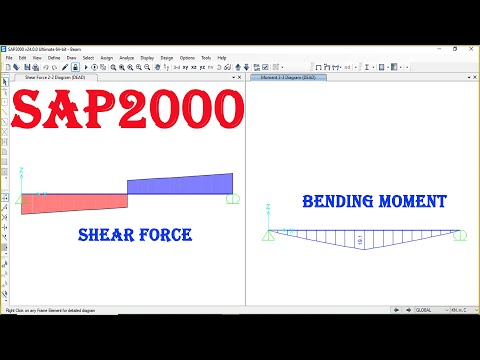 Sap2000 Introductory Tutorial- |BEAM, Shear Force, Bending Moment|