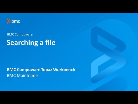 BMC Compuware Topaz Workbench - Searching a file