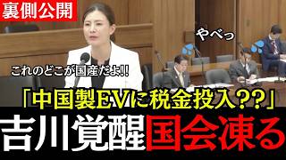 【衝撃の事実】中国製EVなのになぜ国産と言う？参政党吉川里奈議員の鋭い追求に国会が凍りつく！【神谷宗幣/吉川里奈/政治/国会】