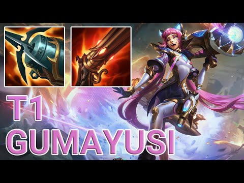 T1 Gumayusi Jinx ADC VS Aphelios | KR Challenger Patch 13.8