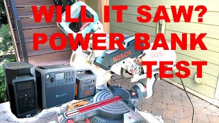 SURPRISING Power Bank Miter Saw Test: Jackery 1500, Bluetti AC200P, EcoFlow Delta Pro