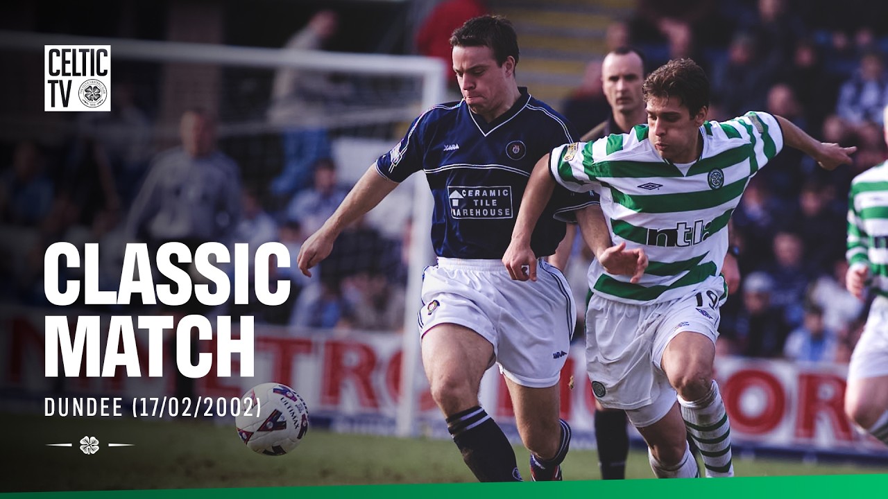 Classic Match: Dundee 0-3 Celtic (17/02/02) | Larsson, Mjällby & Hartson at Dens 💪