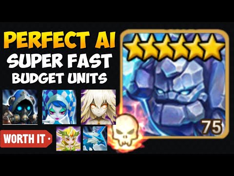 The Perfect AI "F2P" Giant Abyss Hard Team In Summoners War
