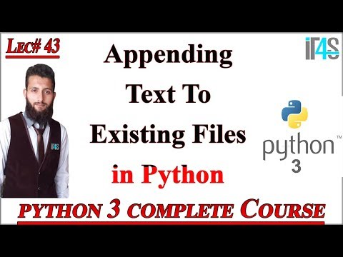 Python Tutorial In Urdu Hindi How To Edit External Files Using Python